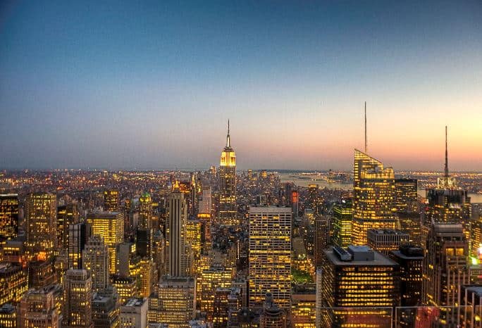 De prachtige skyline van New York! 