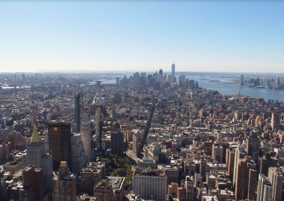 Uitzicht vanaf het Empire State Building.