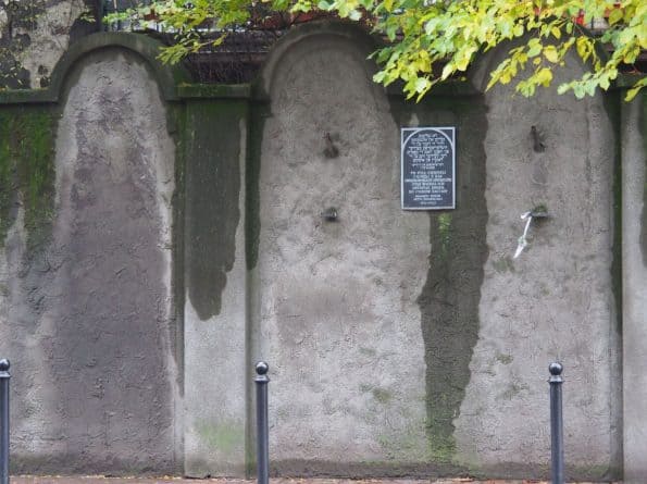 Krakau Podgorze ghetto muur