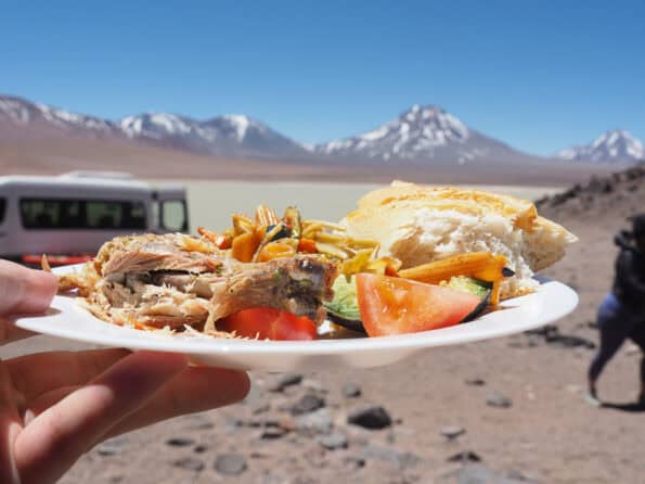 Altiplano Trek lunch